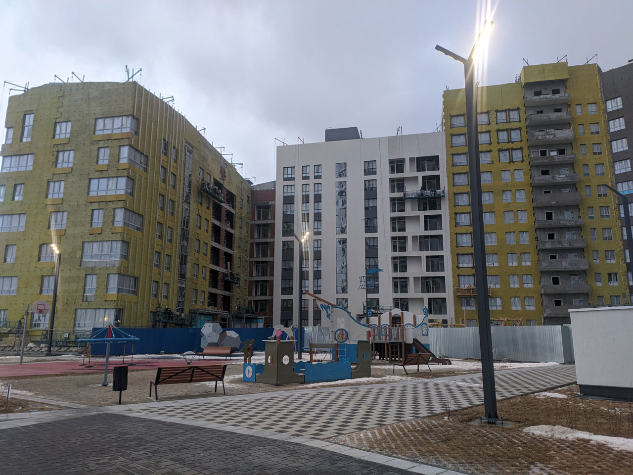 Поставка опор «Интеграл» в ЖК Белый Парус, Екатеринбург