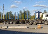 Полуприцеп лесовозный 4-х осный длиной 16,55 метра