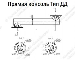 Прямая консоль тип ДД
